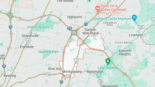 Montgomery, Ohio map.